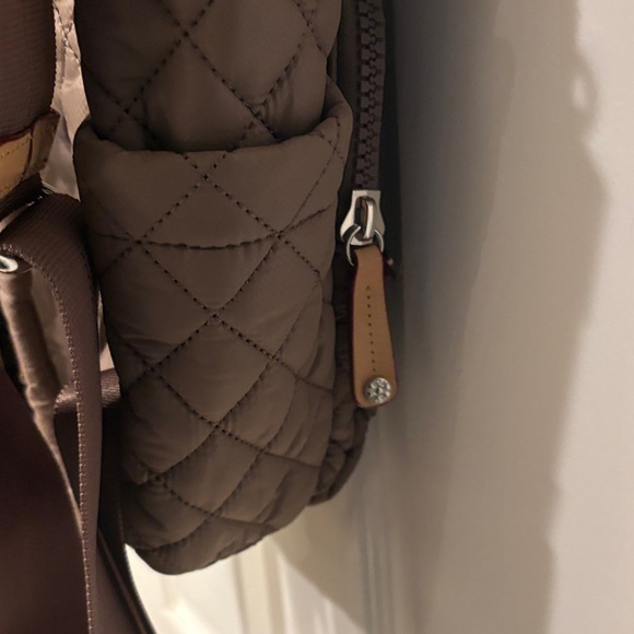 MZ Wallace Quilted Tan/mauve Backpack - Picture 4 of 10